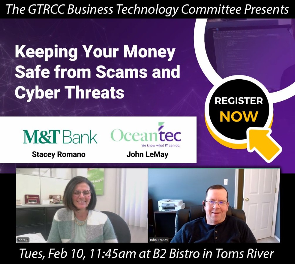 cybersecurity and bank fraud workshop from toms river chamber of commerce